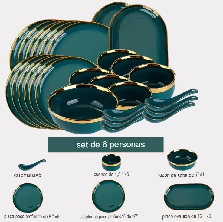 Juego de platos premium FlorattaPratos™ - Compra 1 y llévate 2 gratis